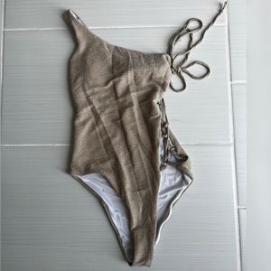 One Shoulder Simmer One Piece